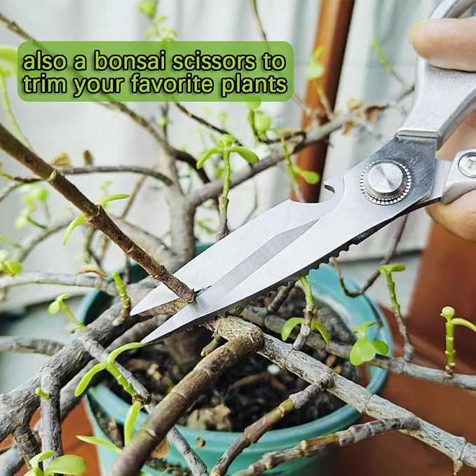 8.46'' Large Kitchen Scissors for Food, Heavy Duty All Purpose Kitchen Shears - Image 8