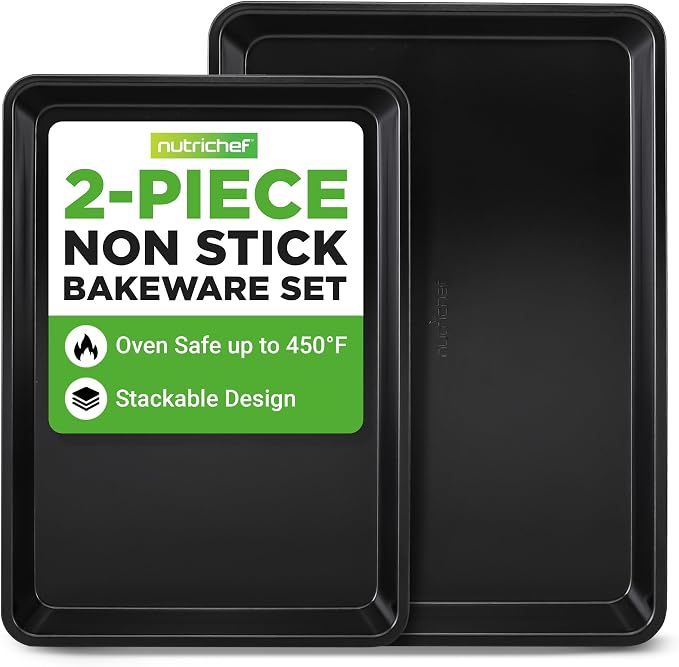 NutriChef 2-Piece Baking Sheet Non Stick by NutriChef%E2%84%A2Kitchen