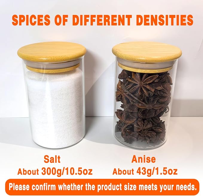 GPOVVIMX 12 Pcs Glass Spice Jars - Image 7