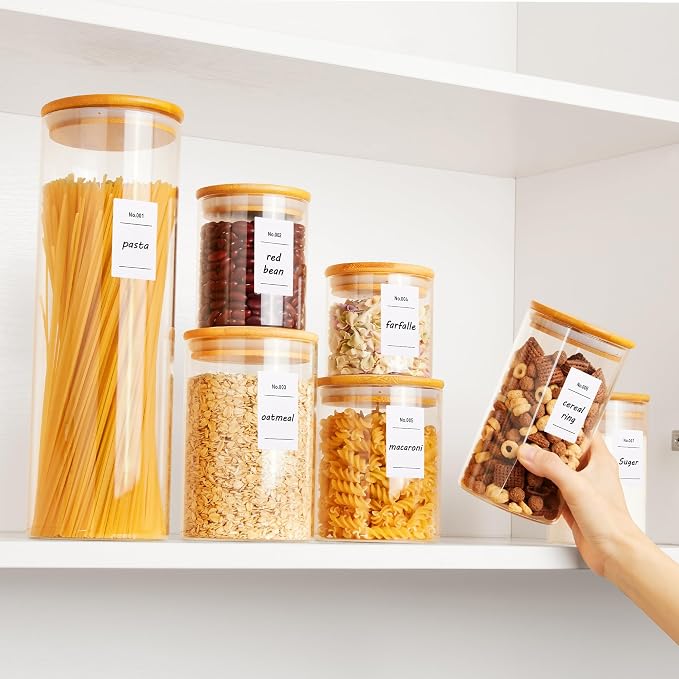 Vtopmart Glass Food Storage Jars, 7 Pack Kitchen Containers - Image 4