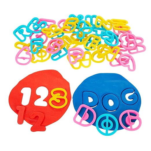 Colorations Alphabet & Number Dough Cutter Set by Colorations