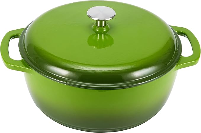 Amazon Basics Enameled Cast Iron Dutch Oven Pot by AmazonBasics