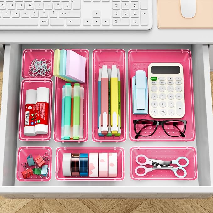 ElegantArray 12 PCS Drawer Organizer Set, 4 Sizes Tool Storage Trays - Image 7