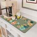 AMOAMI Coffee Mat Hide Stain Rubber Backed Absorbent Dish Drying Mat by AMOAMI