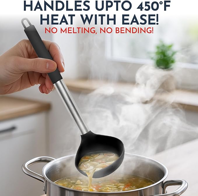 Silicone Kitchen Utensils Set 34 Pieces 450 °F Heat Resistant - Image 5