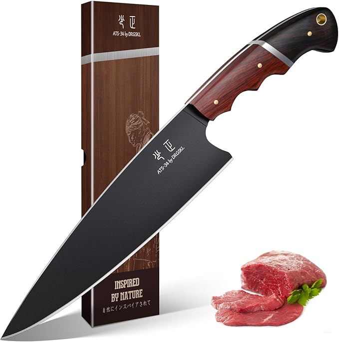 DRGSKL Japanese Chef Knife 8 Inch by ProfessionalKitchenKnife