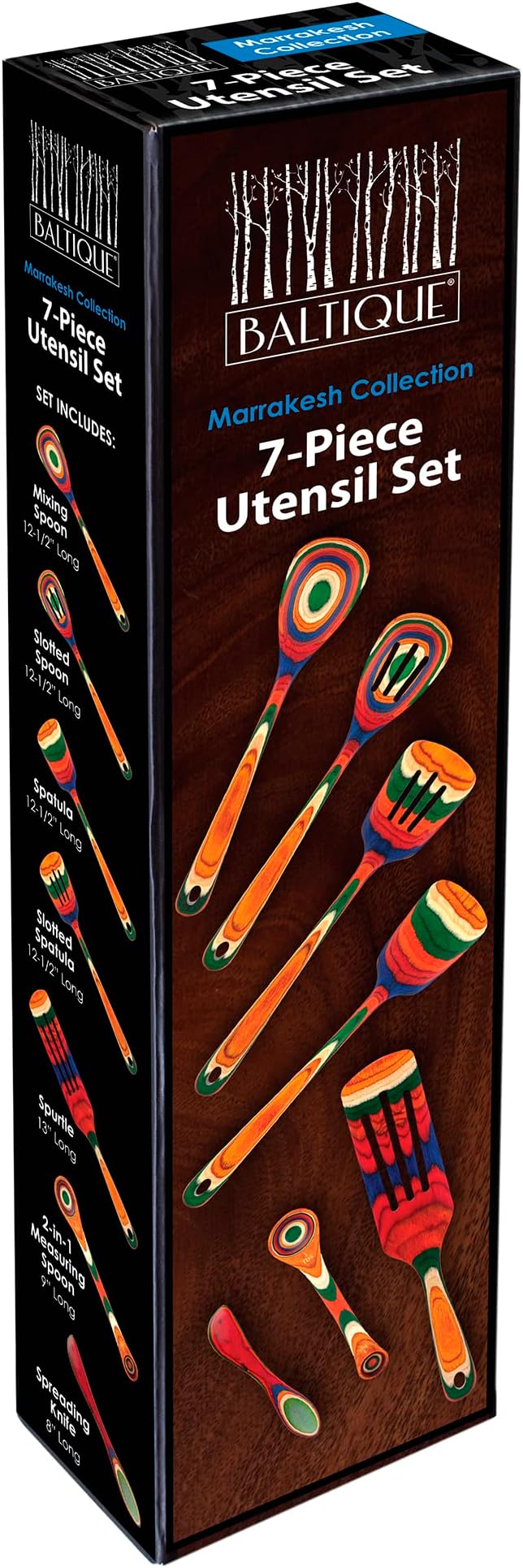 Totally Bamboo Baltique Marrakesh Collection 7 Piece Cooking Utensil Set - Image 7