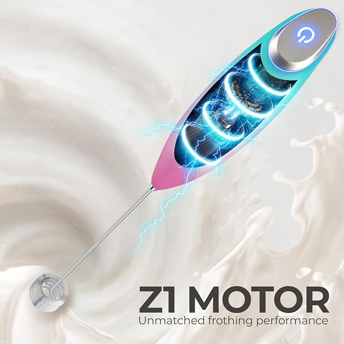 Zulay Kitchen Patented Tornado Triple Whisk Milk Frother - Image 7