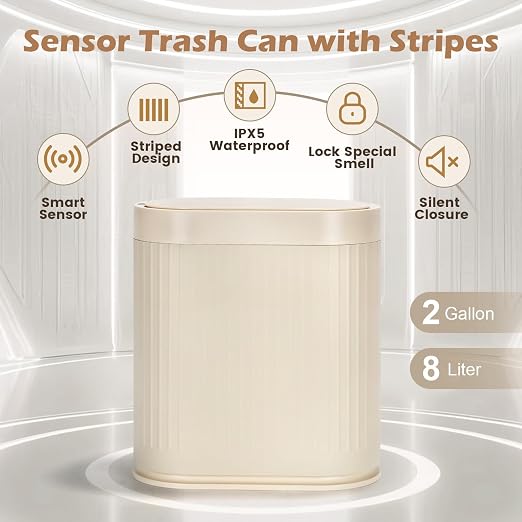 SYNCVIBE Bathroom Trash Can - Image 5
