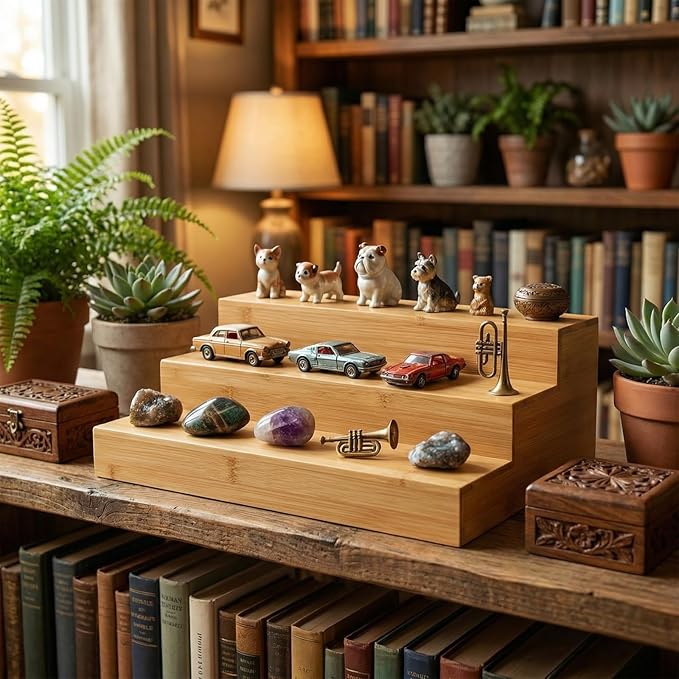 2 Pack Bamboo Spice Rack Organizer - Image 6