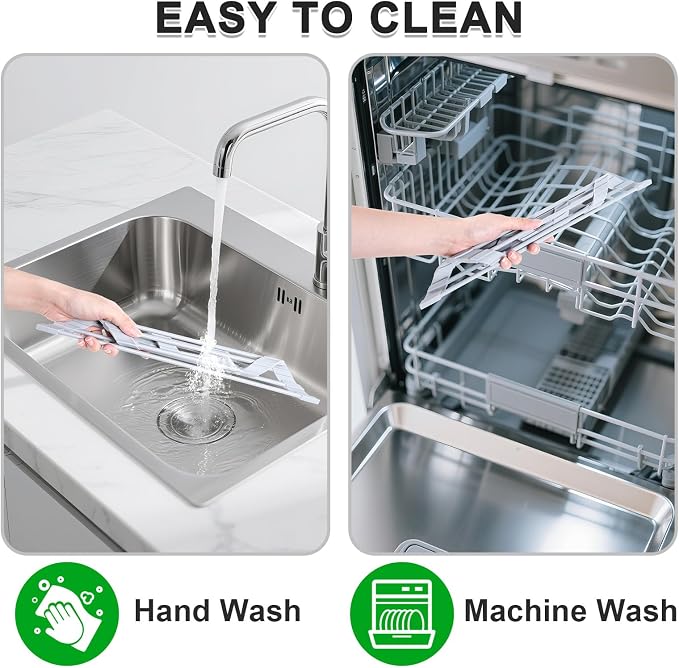 HANZENMA Triangular Sink Rack, Foldable Sink Drying mat, Heat-Resistant - Image 6