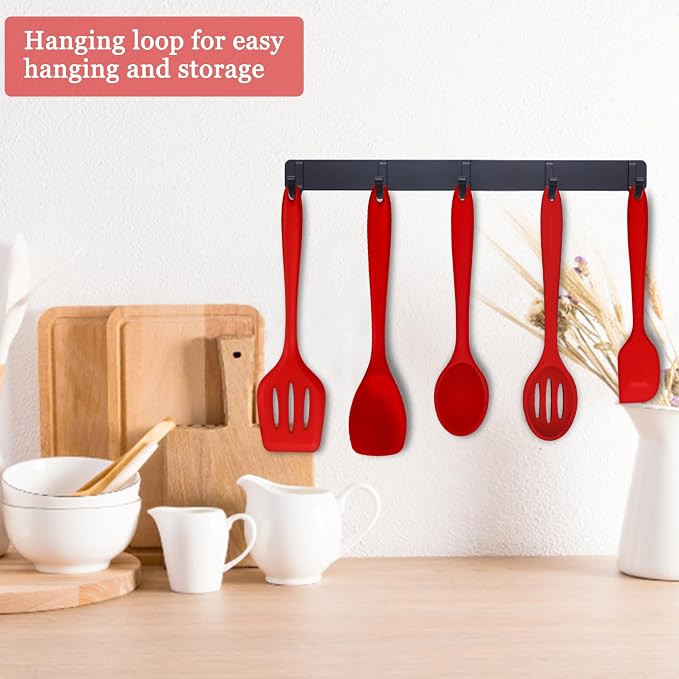 E-far Silicone Cooking Utensils Set, Silicone Kitchen Tools - Image 6
