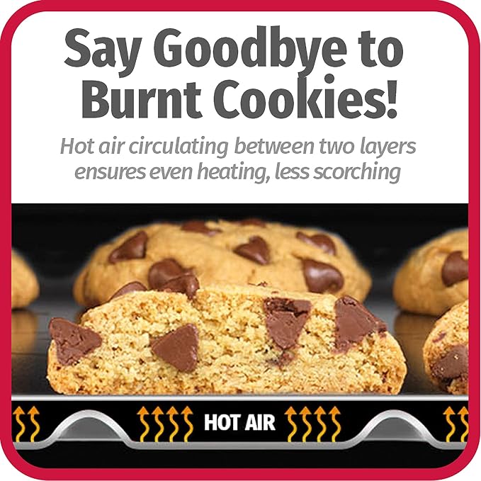 GoodCook AirPerfect Non-Stick Air Insulated 16” x 14” Cookie Sheet - Image 2