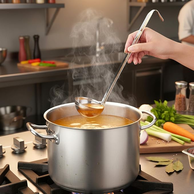 10PCS Stainless Steel Soup Ladle, 2 Oz Serving Ladles - Image 5