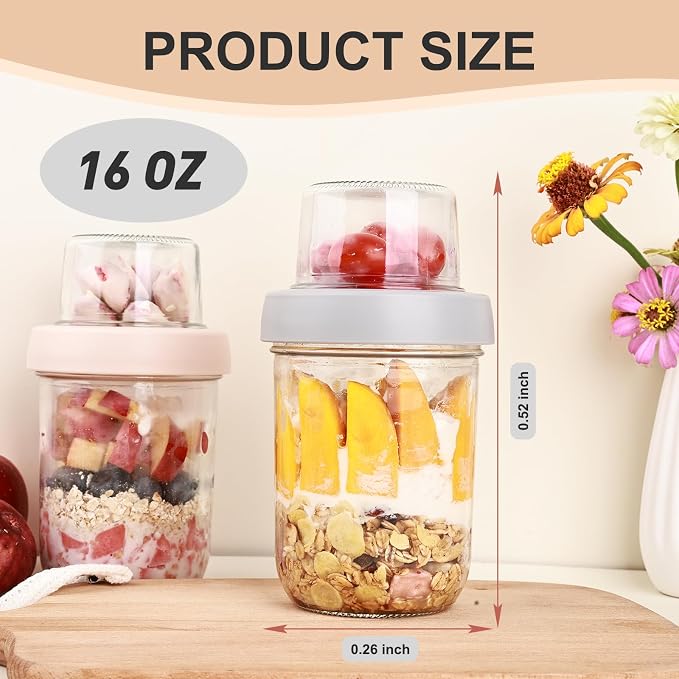 Wells 6 Pack Overnight Oats Containers - Image 2