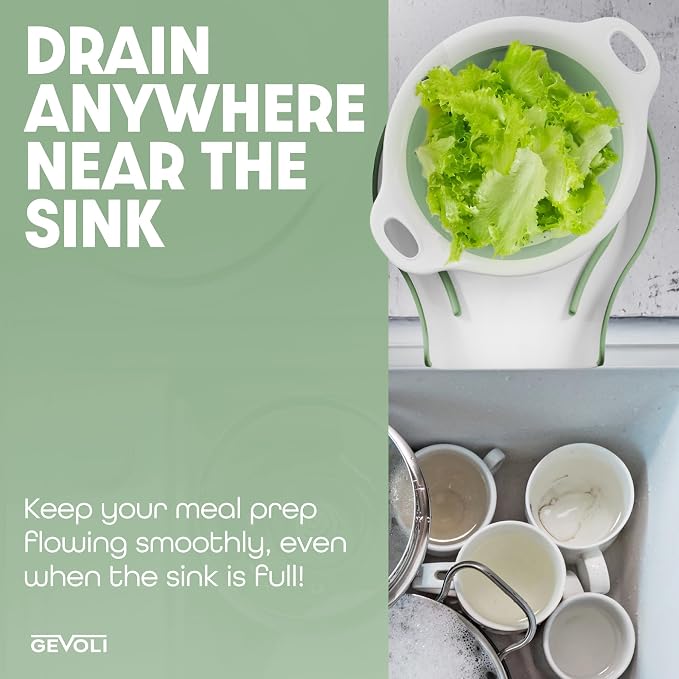 Gevoli Collapsible Colanders Food Strainers - Image 2