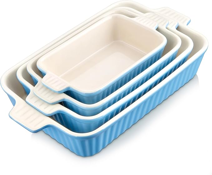 MALACASA Casserole Dishes for Oven, Porcelain Baking Dishes, Ceramic Bakeware - Image 9