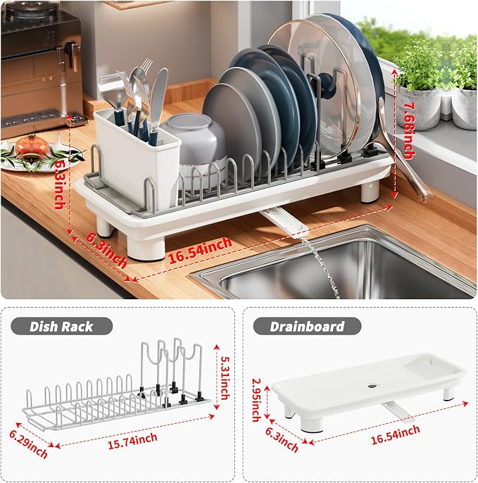 SanDream Small Dish Drying Rack - Image 3
