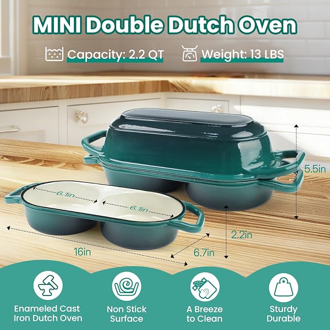 YONILL Mini Double Dutch Oven for Sourdough Bread Baking - Image 3