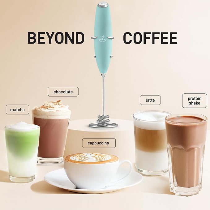Zulay Kitchen Patented Tornado Triple Whisk Milk Frother - Image 3