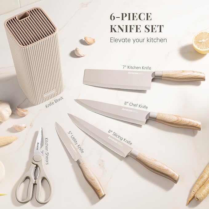 Astercook Knife Set, 6-Piece Kitchen Knife Set - Image 2