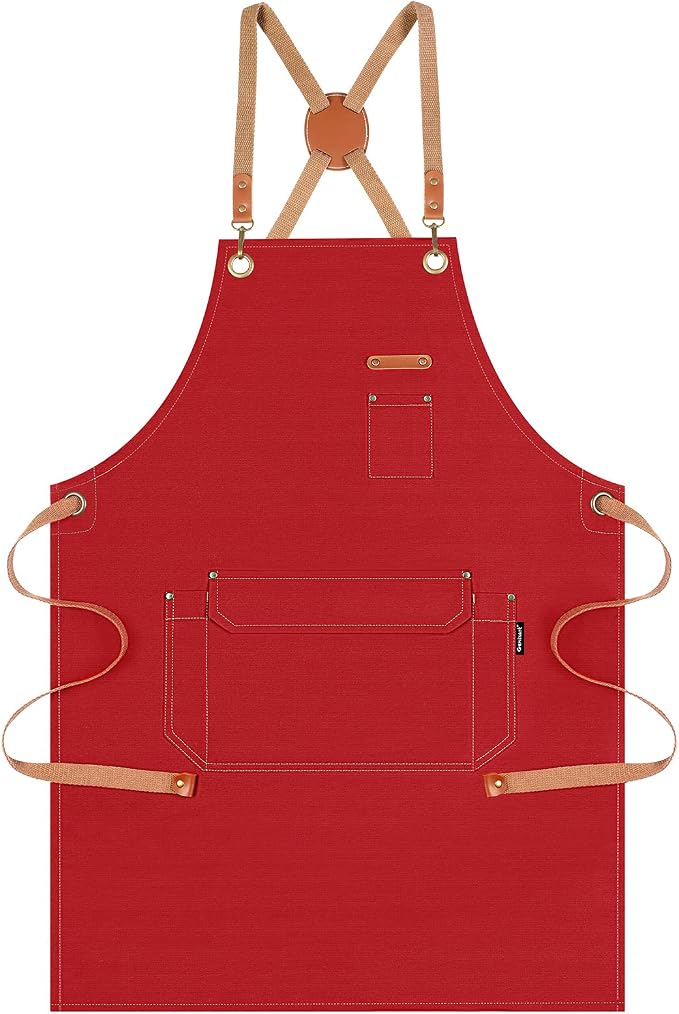 Genixart Chef Apron for Men Women by Genixart