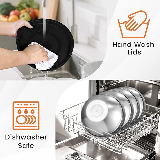 BEWOS Mixing Bowls with Lids Set - Image 6