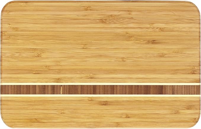 Totally Bamboo Aruba Bamboo Serving and Cutting Board, 12-1/2" x 8" by TotallyBamboo