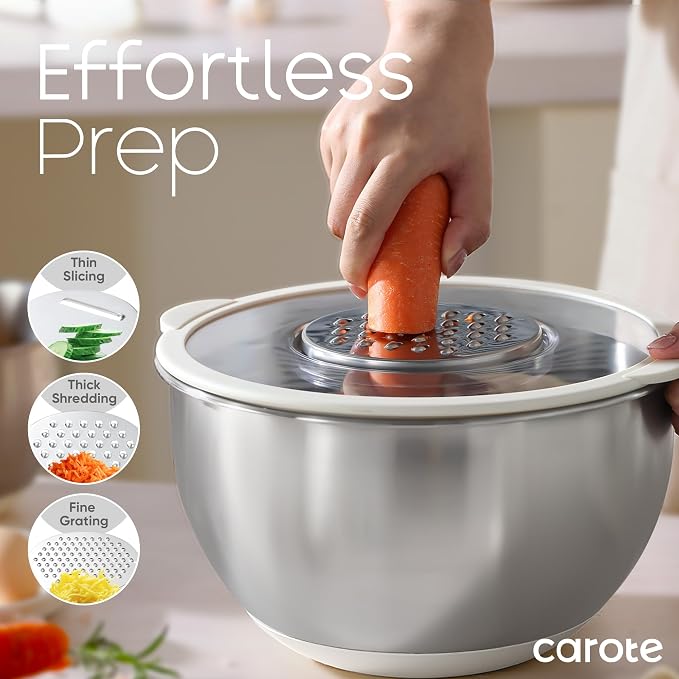 CAROTE Stainless Steel Mixing Bowls - Image 4