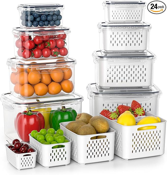 Fruit Storage Containers for Fridge by AnysigOfficial