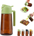 2 In 1 Oil Dispenser And Oil Sprayer, 16 Oz/470 Ml Oil Dispenser by Unknown