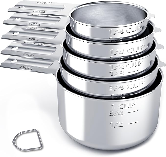 TILUCK Stainless Steel Measuring Cups Set, Kitchen Gadgets by TILUCKBringsGoodLuck
