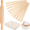 12 Pcs Pottery Tools Set, Include17in Slab Roller by Ahier