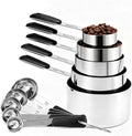 Bopei Measuring Cups and Spoons Set Stainless Steel 10 Piece by Bopei