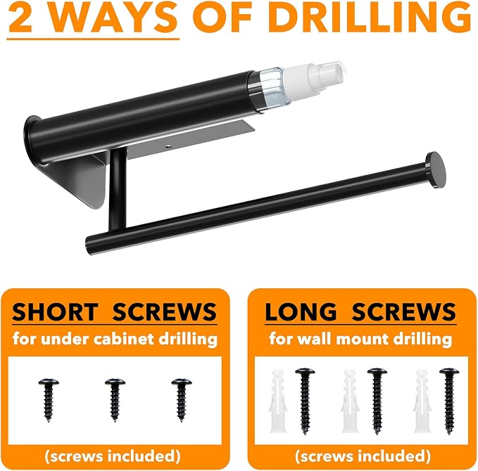SpaceAid SprayNeat 2 in 1 Paper Towel Holder - Image 4