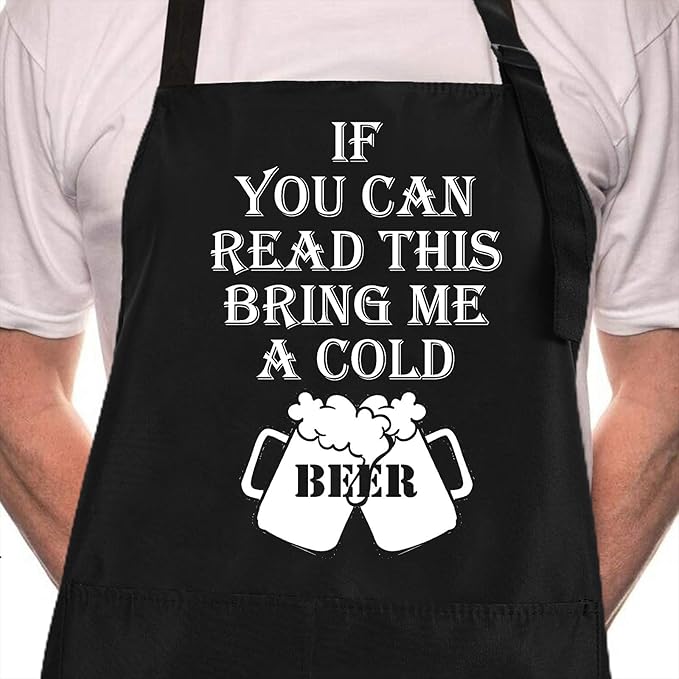 Rosoz Funny BBQ Black Chef Aprons by Rosoz