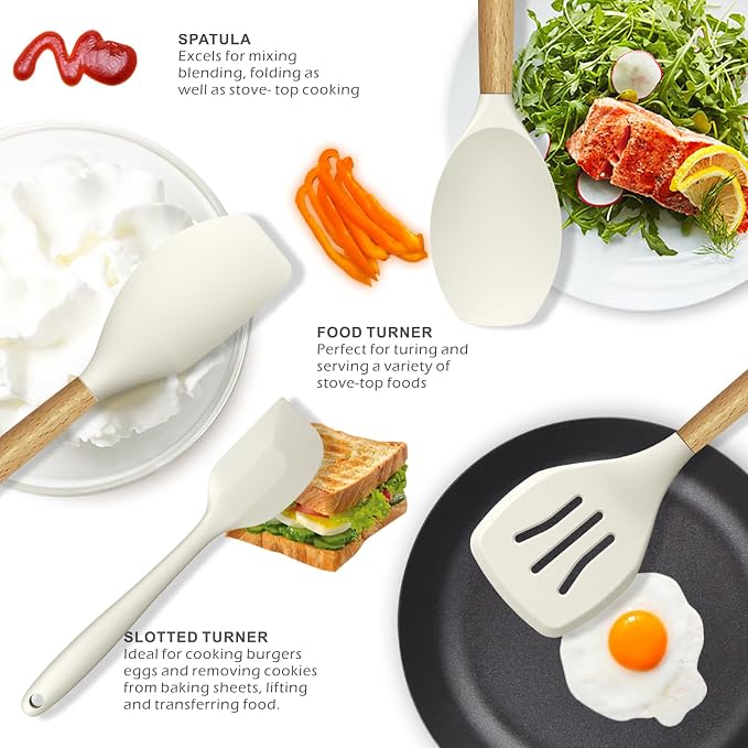 oannao Silicone Cooking Utensils Set - Image 3