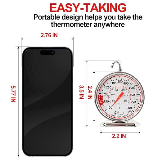 Oven Thermometer 2.4 Inch Oven Temperature Gauge - Image 2