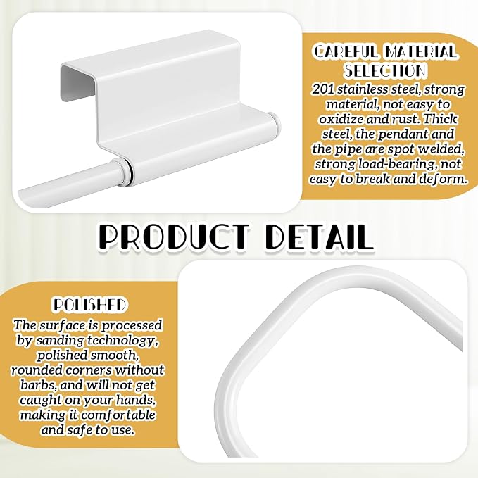 Yaocom 12.4 Inches Cabinet Door Paper Towel Holder Camper Under Sink No - Image 5