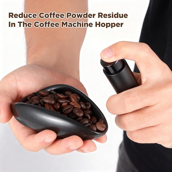 Ceramic Coffee Bean Dosing Cup + Sprayer Gift Set, Spoon Rest, Mini Coffee - Image 3