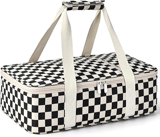 Insulated Casserole Carrier for Hot or Cold Food, Pie Carrier Bag Lunch Bag by MIAOJIE