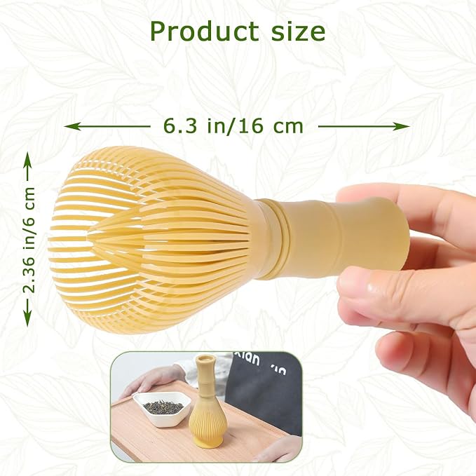 Matcha Whisk, Reusable Plastic Ceramic Matcha Whisk Easy to Clean Stirring Tool - Image 6