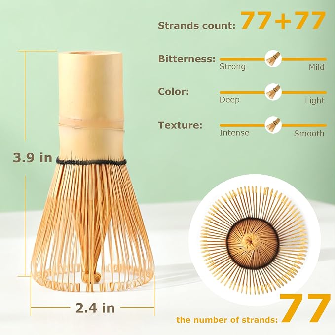 Matcha Whisk Bamboo Whisks Traditional Chasen Wisk - Image 3