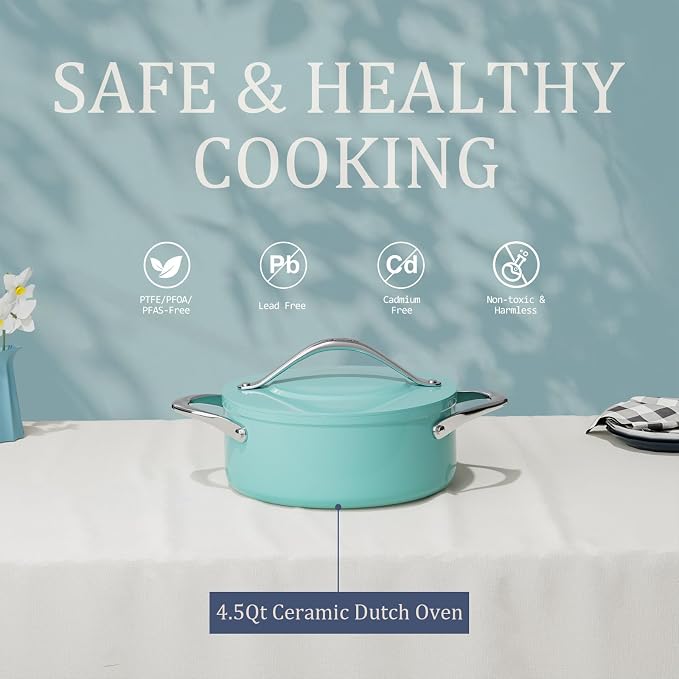 CookinCraze Stock Pot 4.5qt Dutch Oven - Image 2