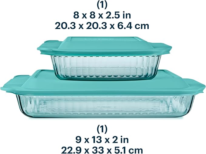 Pyrex Colors Tinted Tinted Glass Baking Dish - Image 2