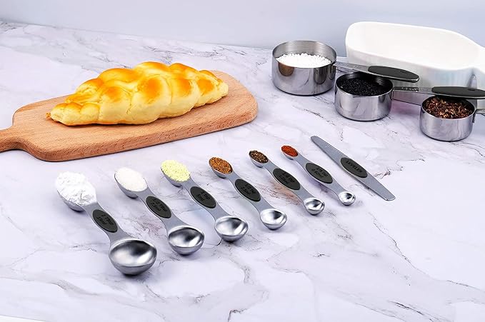 TILUCK magnetic measuring spoons set and measuring cups, stainless steel - Image 6
