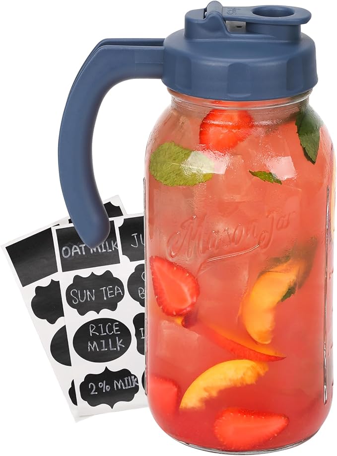Soligt Glass Mason Jar Pitcher by SOLIGT