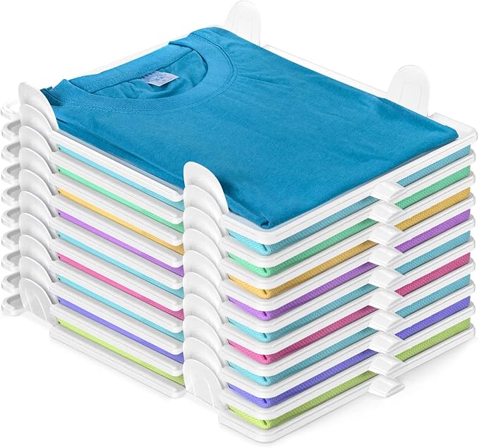 Accenter Tshirt Organizer for Clothes Storage, Stackable Closet Organizer by Accenter