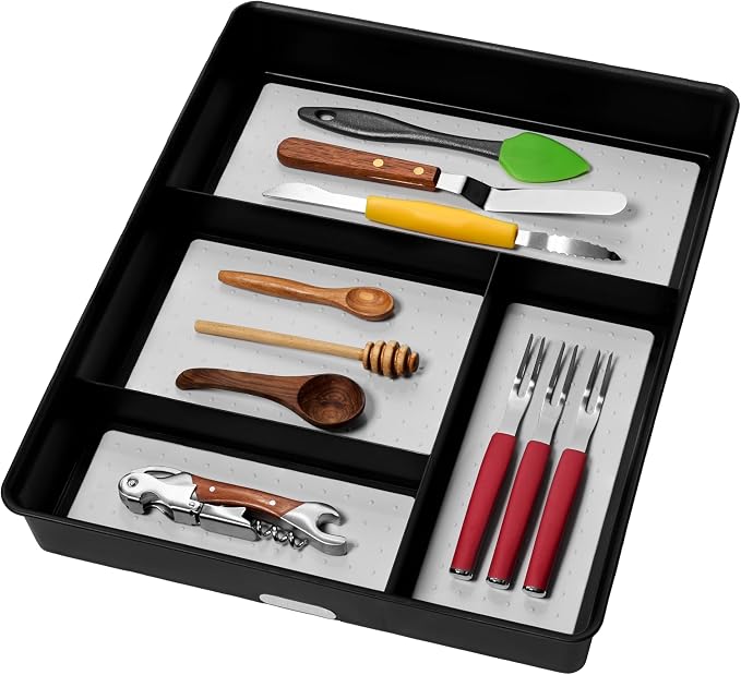madesmart 4 Compartment Drawer Organizer, Office Tools, & Small Household Items by madesmart%C2%AE