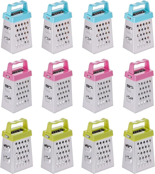 12 Pcs Mini Cheese Grater Stainless Steel Box Grater Professional Fine Coarse by Unknown